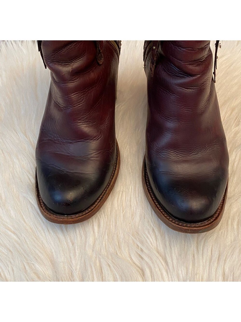 Denver Brown Studded Lady Gabriel Ankle Boots, Size 7.5 - Picture 8 of 17